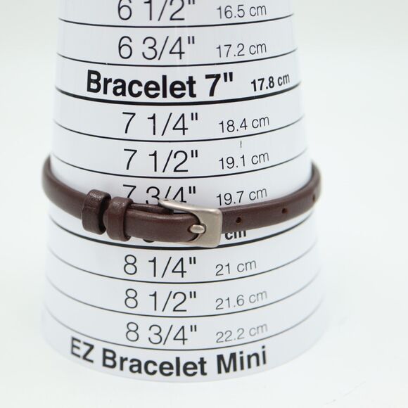 Boccia Titanium Link Bracelet Brown Leather Strap - Picture 10 of 12